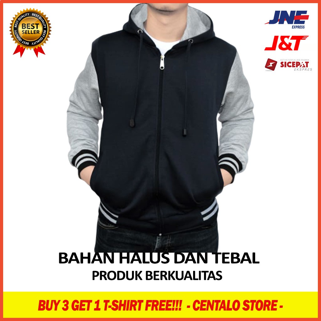 Jaket hoodie clearance shopee