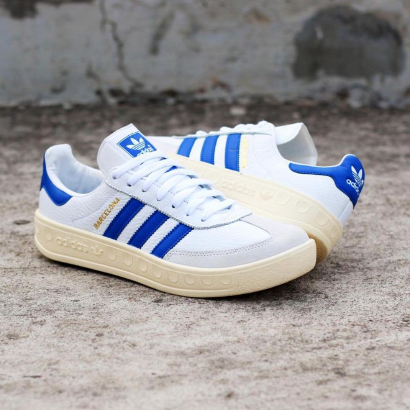 Jual Adidas City Series MMXX Barcelona White Core Blue Shopee