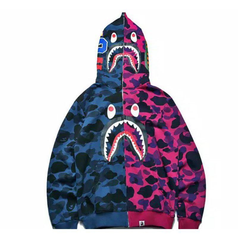 Harga bape shark hoodie original online