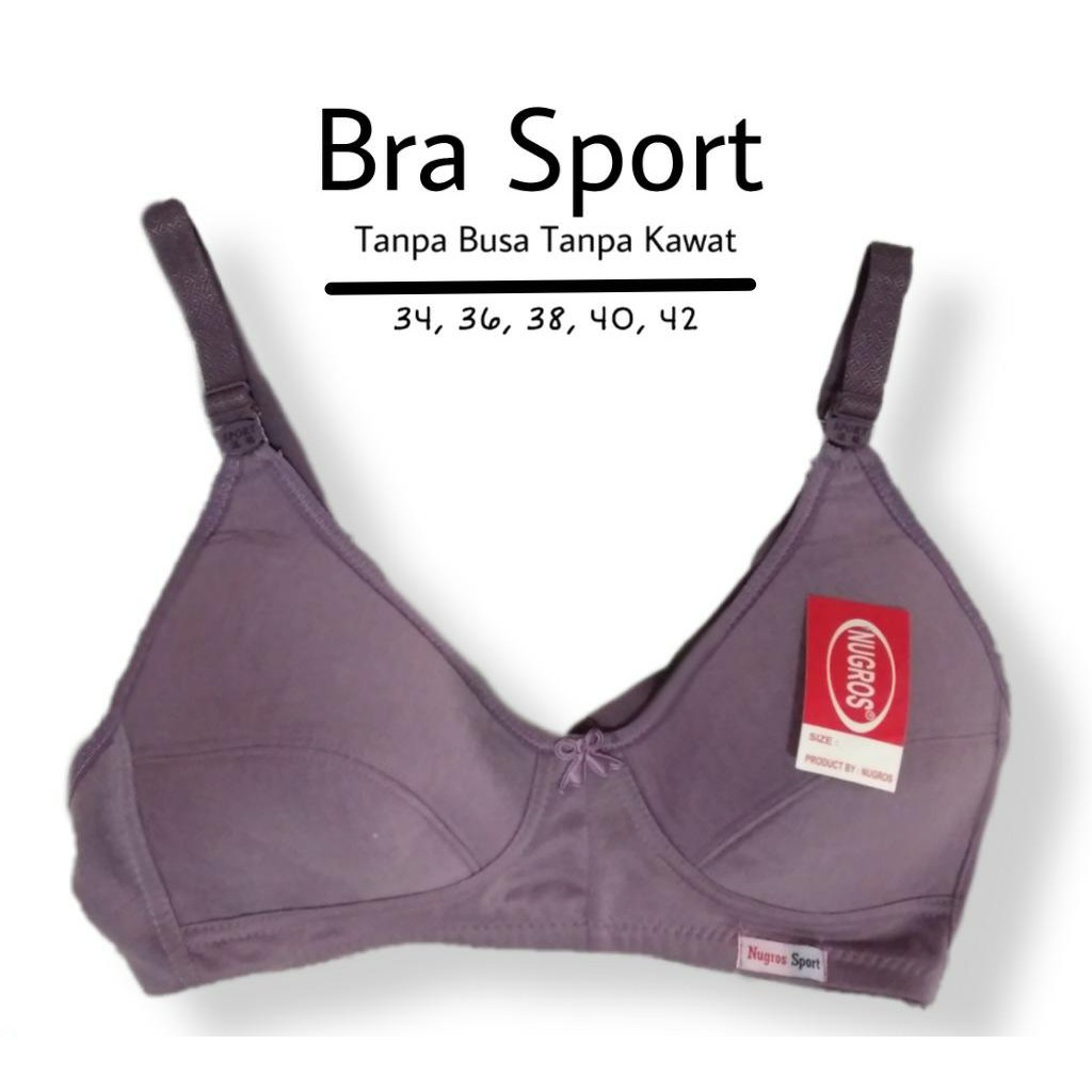 Jual Review SPORT BRA BH Tanpa Kawat Tanpa Busa SPR2 Bagus