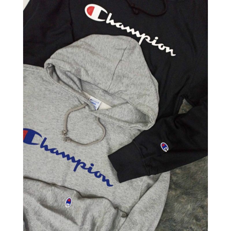 HOODIE CHAMPION SWEATER CHAMPION ORIGINAL FULL LABEL TAG WASH BNIP SISA BARANG EXPORT UNISEX