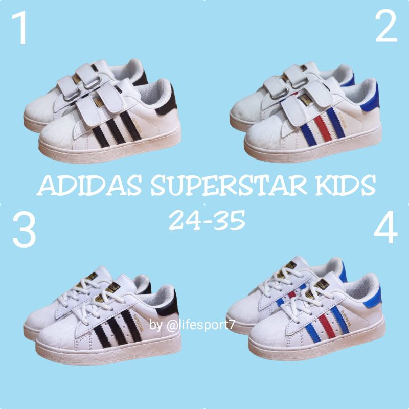 Sepatu adidas outlet superstar kids