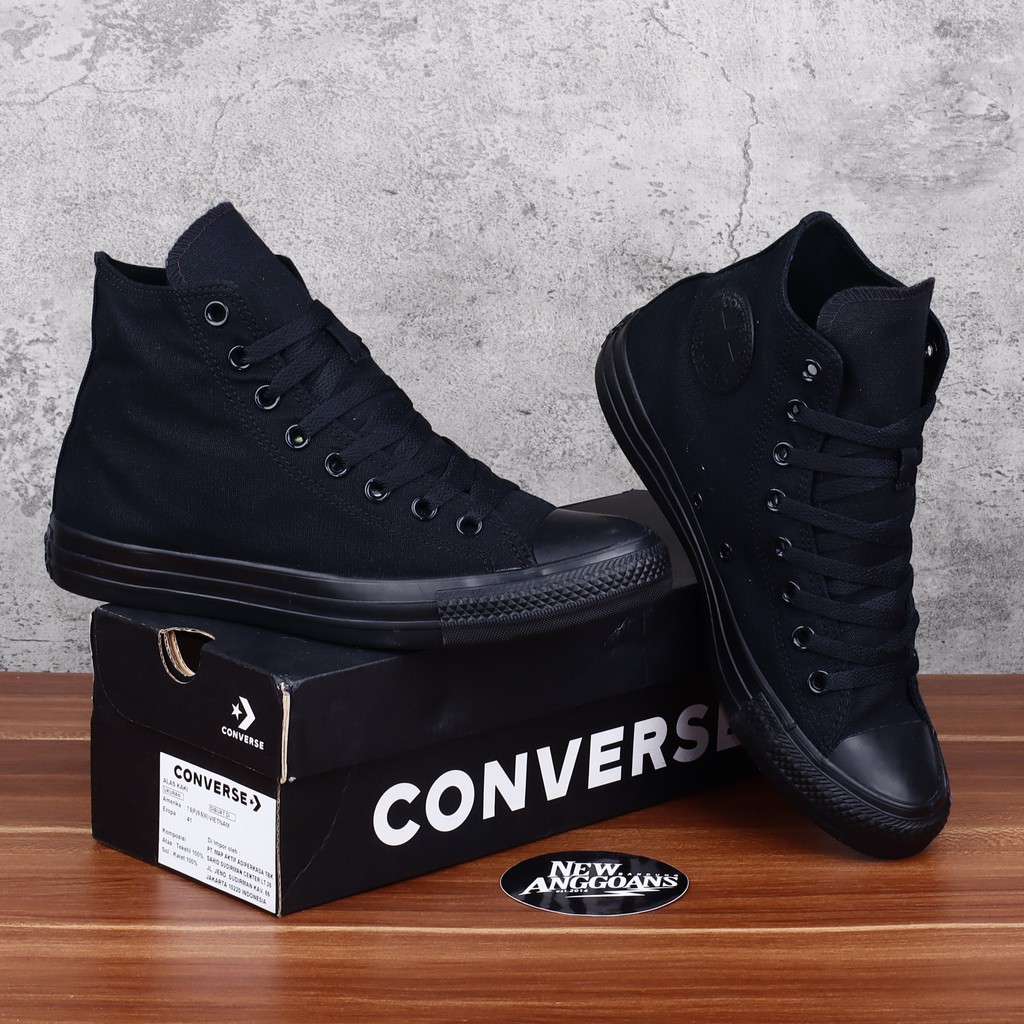 Converse full best sale black high ori