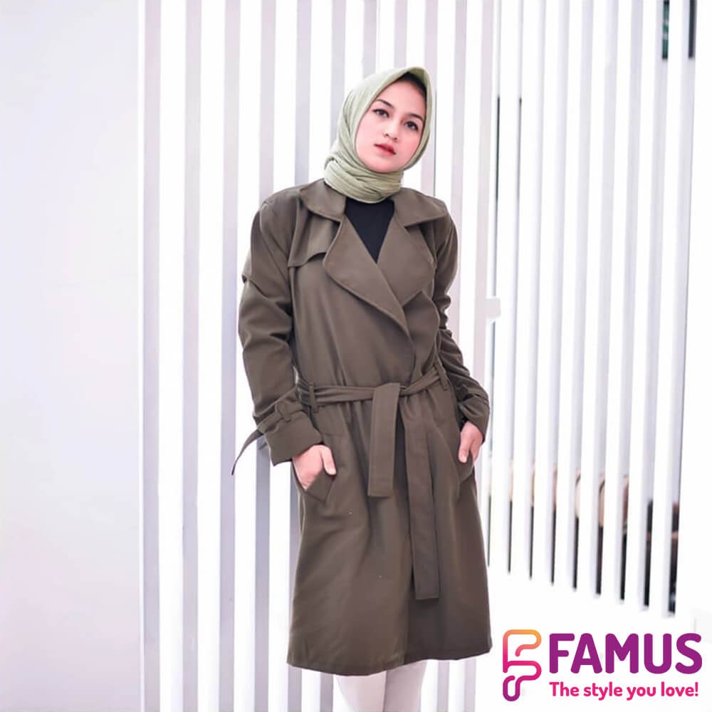 Jual Trendy Blazer Muslimah Hijaber / Long Cardi / Jaket Jas Blazer Wanita  - FAM 003 | Shopee Indonesia