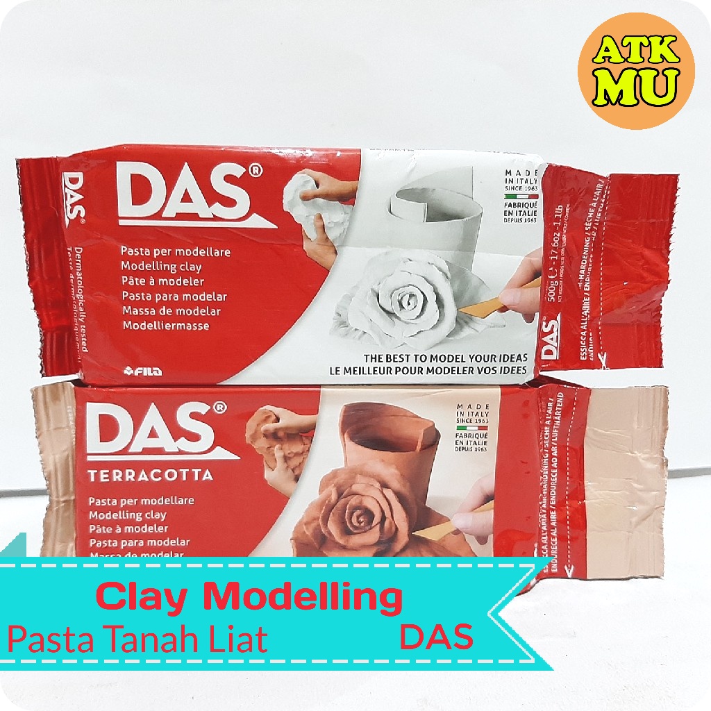 Jual Clay Modelling Pasta Tanah Liat DAS 500gr