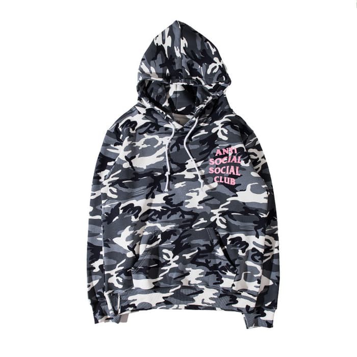 Anti social social on sale club hoodie camo pink