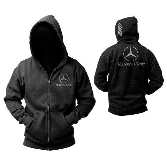 Mercedes benz on sale zip up hoodie