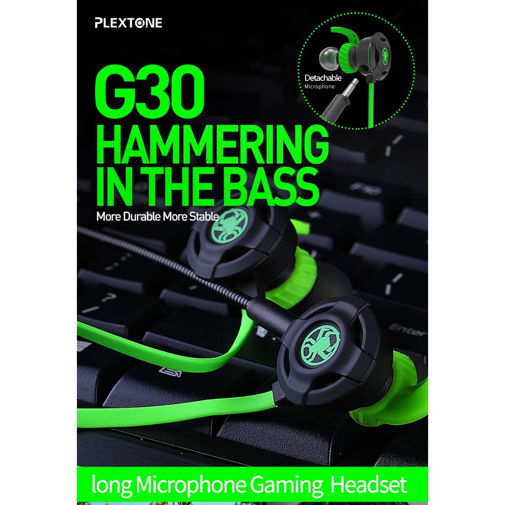 Earphone gaming 2024 plextone g30