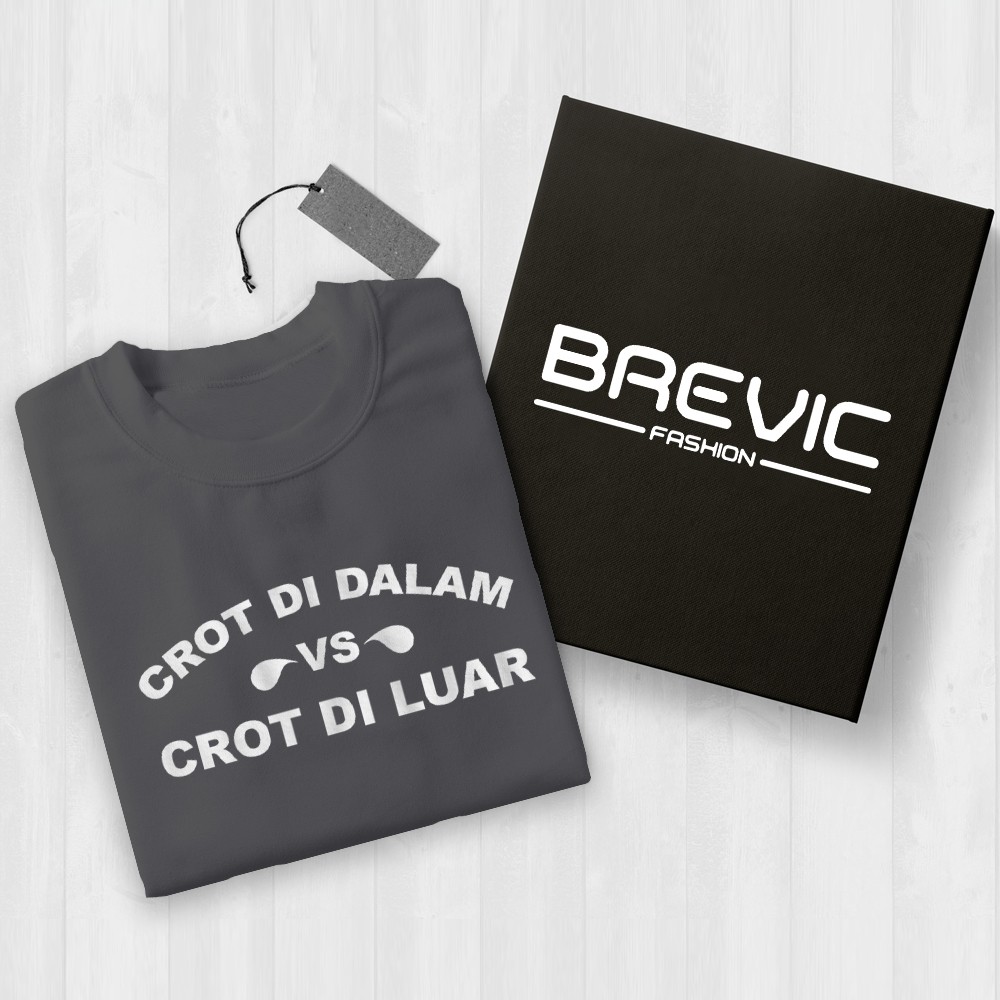 Jual kaos cowok Crot luar vs dalem dari Brevic Unik lucu bikin keren gaul  murah dan berkualitas tinggi | Shopee Indonesia
