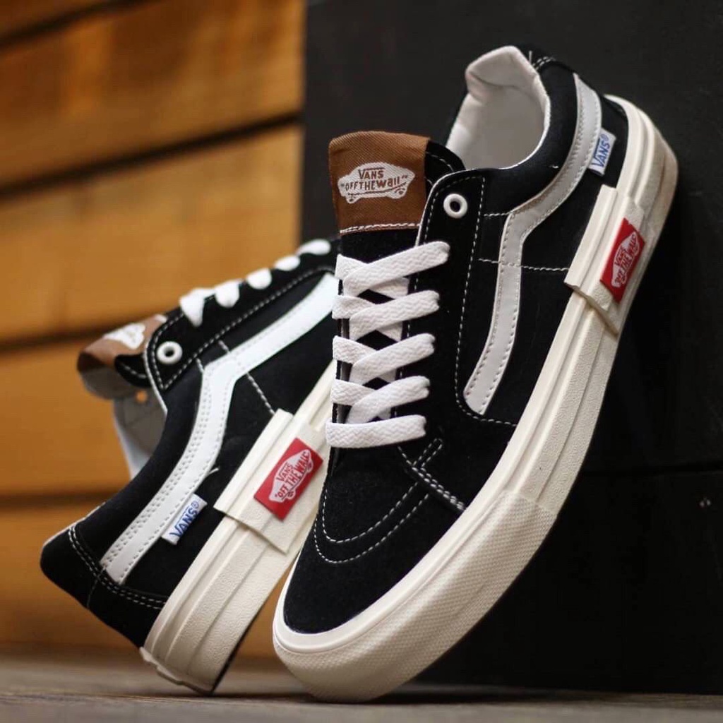 Vans av sk8 on sale low black white