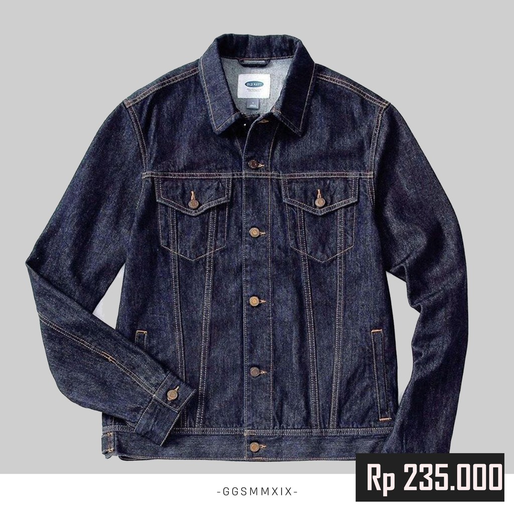 Jaket old store navy original