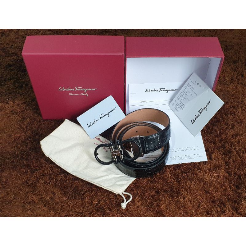 Ikat pinggang outlet salvatore ferragamo original