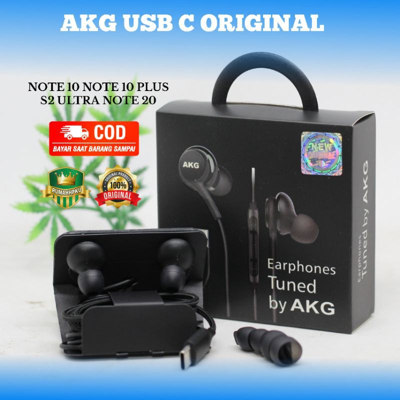 Jual Headset Samsung Galaxy S20 ultra Note 20 AKG usb C Original