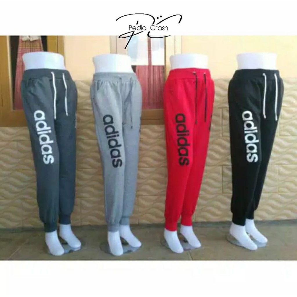 Jual TRAINING PANJANG ADIDAS JOGGER CEWEK COWOK CELANA SANTAI