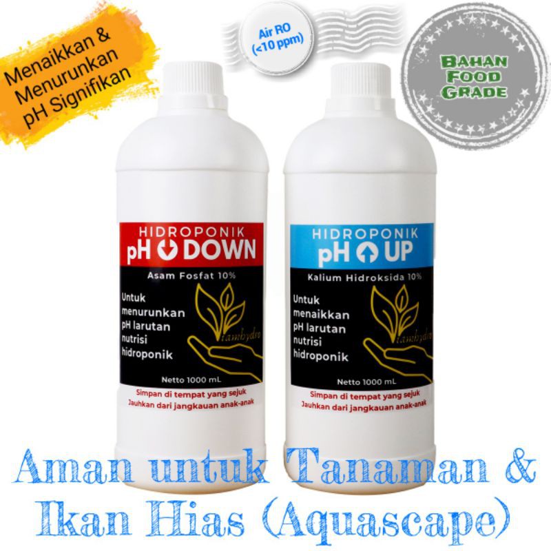 Jual PH UP dan PH Down Harga terjangkau Kemasan Ekonomis Khusus Hidroponik