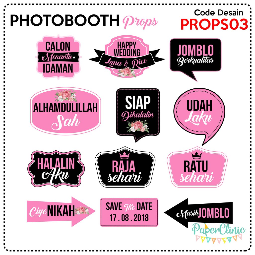 Property photo shop booth wedding