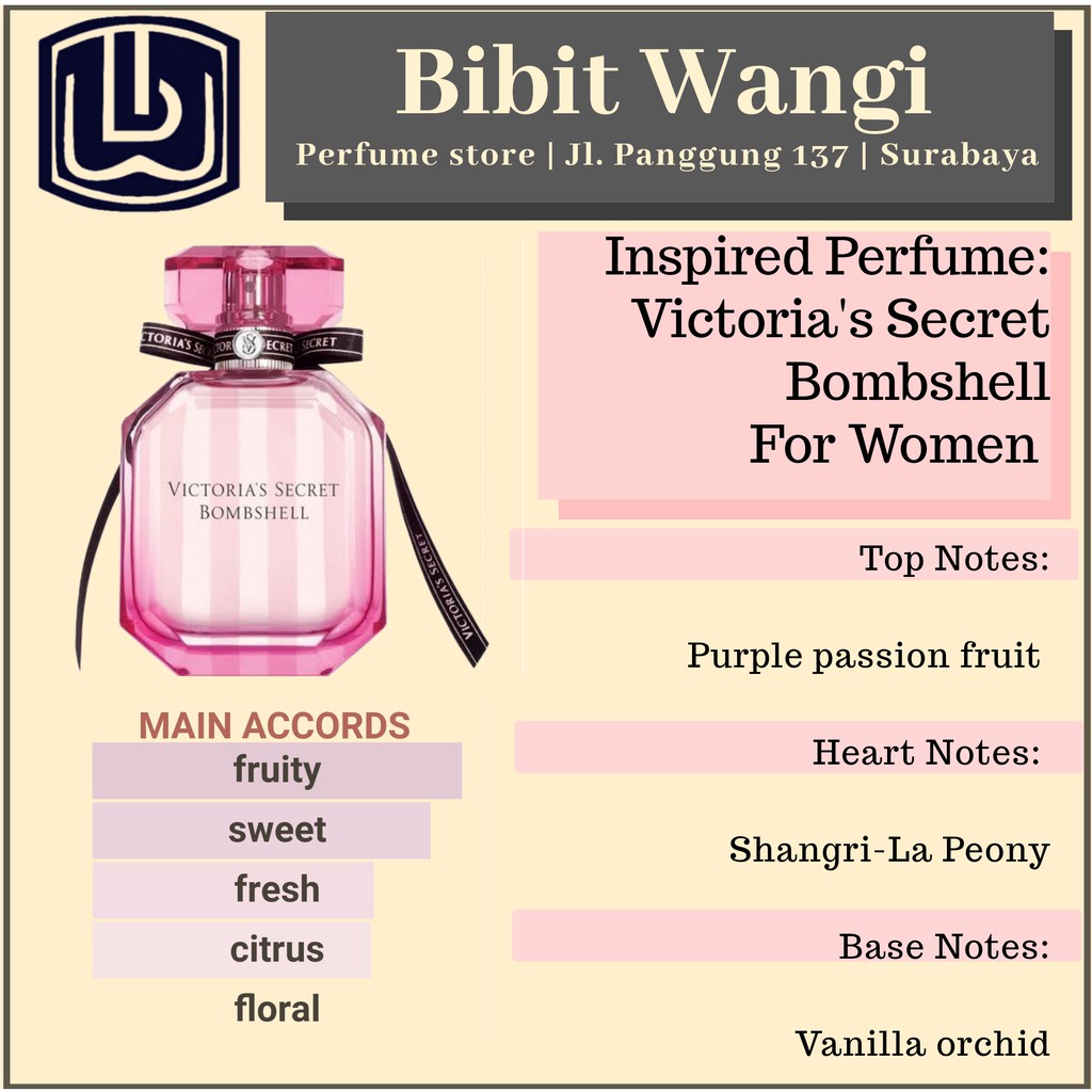 Victoria secret bombshell notes hot sale