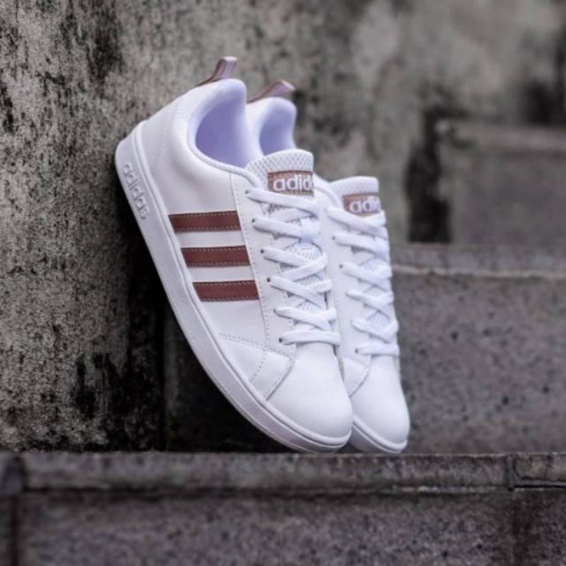 Adidas neo advantage sales white rose gold