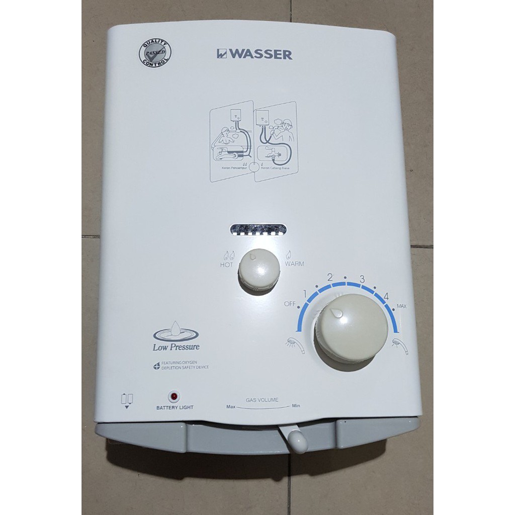 Jual Water Heater Wasser WH-506 A (LPG) | Shopee Indonesia