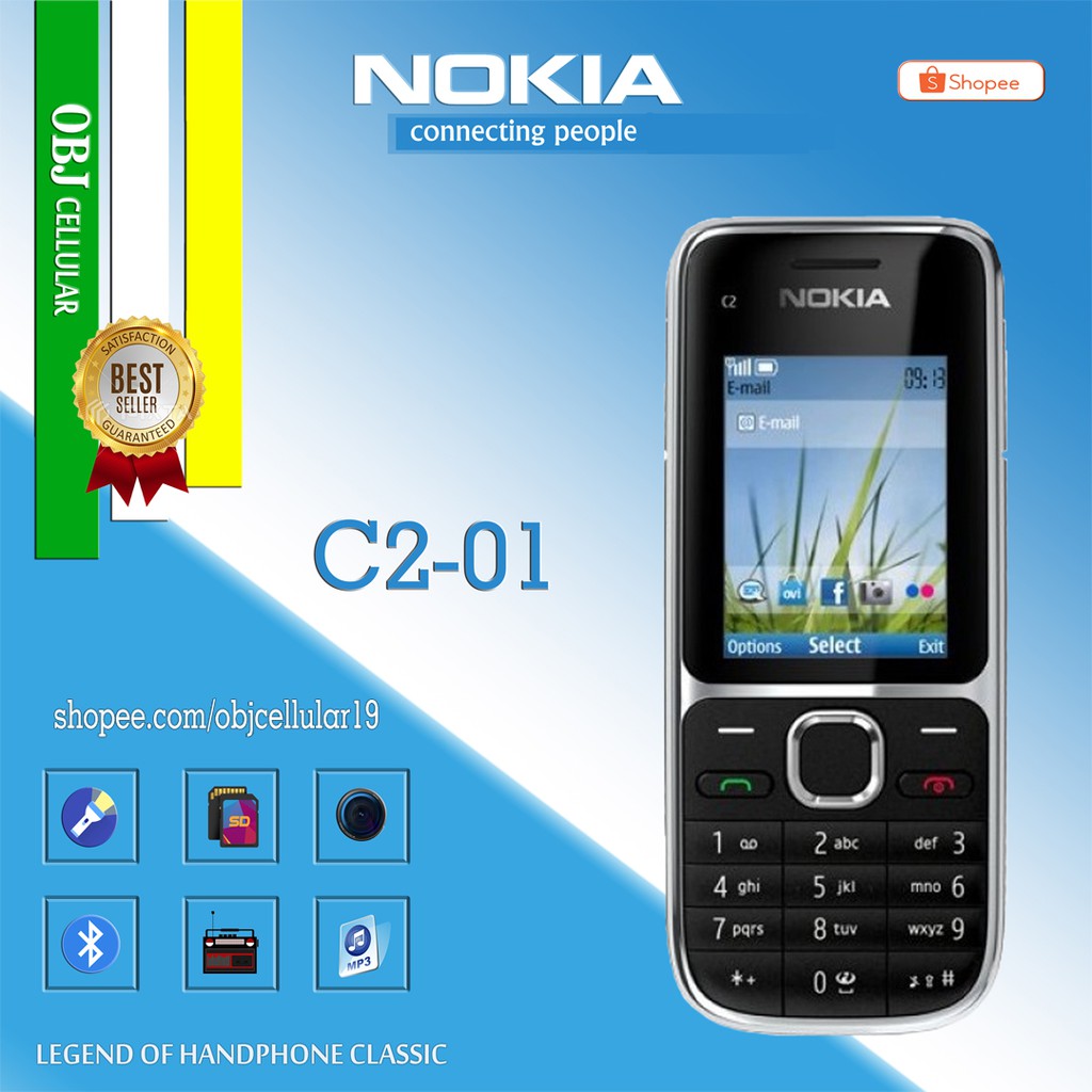 Jual NOKIA C2 01 Single Sim HP Handpone Nokia Jadul Clasic C2-01 Murah |  Shopee Indonesia