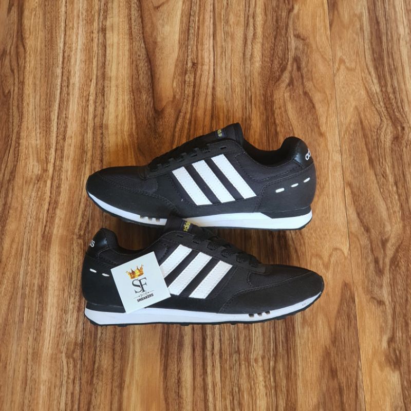 adidas neo city racer black white