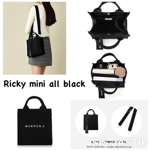 Jual Marhen j ricky mini all black Tanya stock sblm transaksi