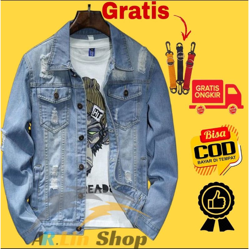 Jaket store jeans lokal