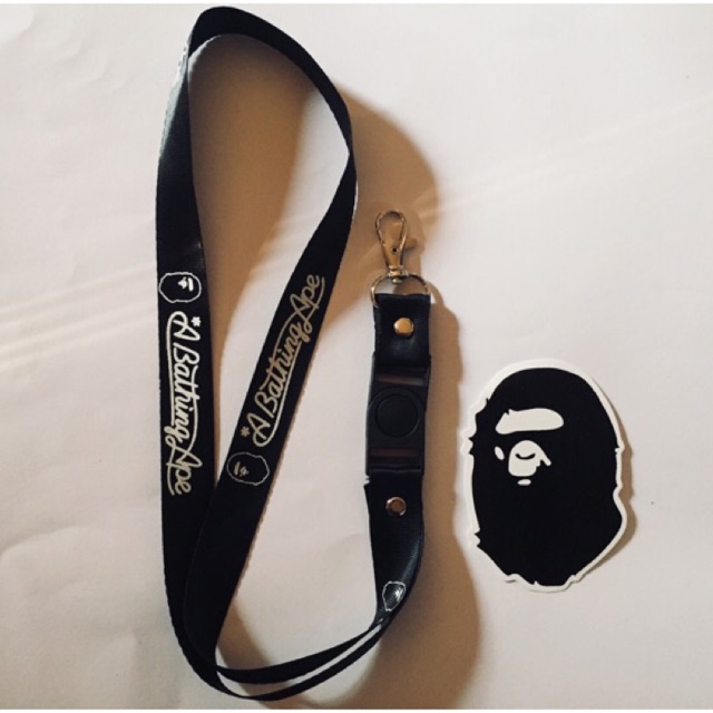 Bape keychain sale lanyard