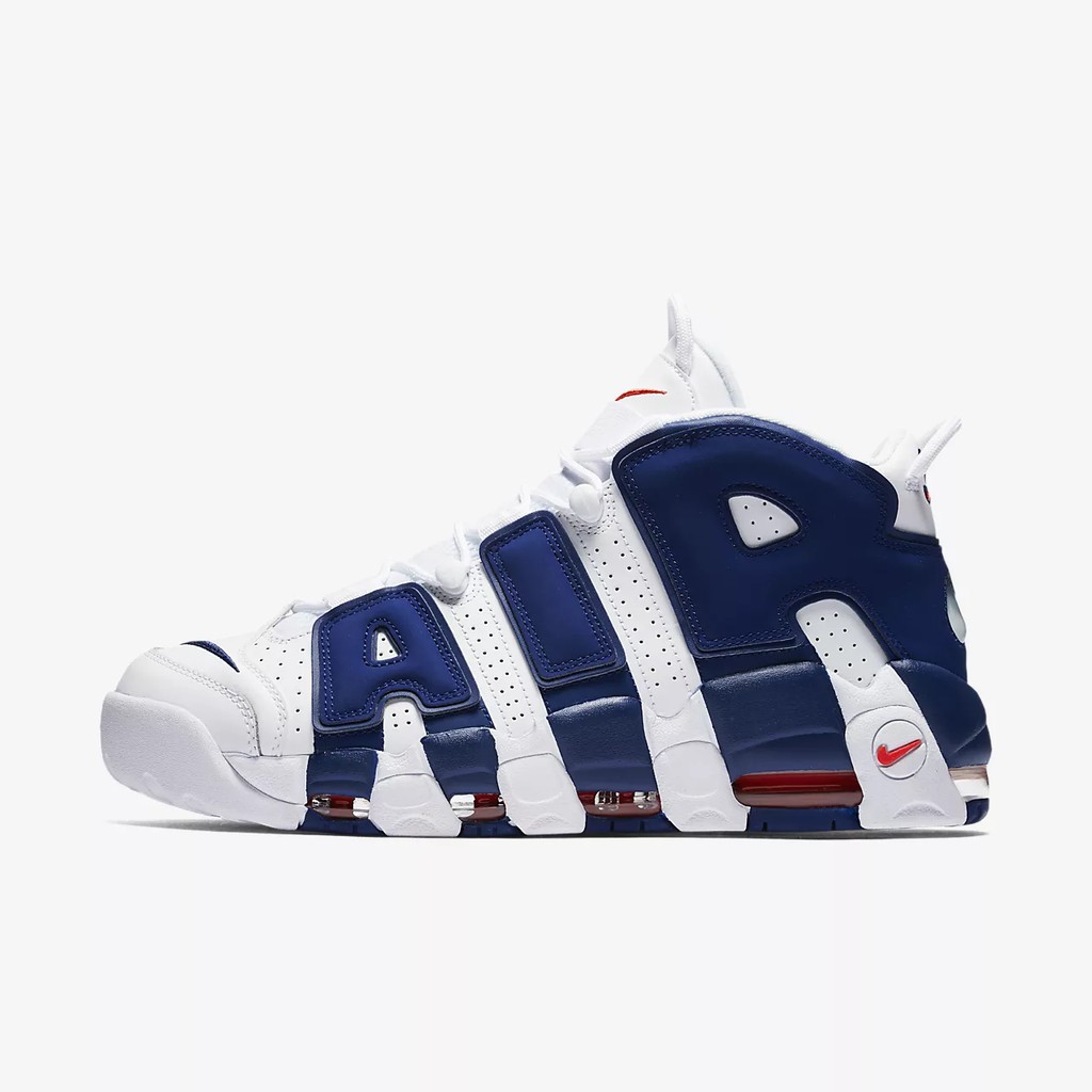 Jual Sepatu Nike Air More Uptempo White Blue Sneakers Shopee