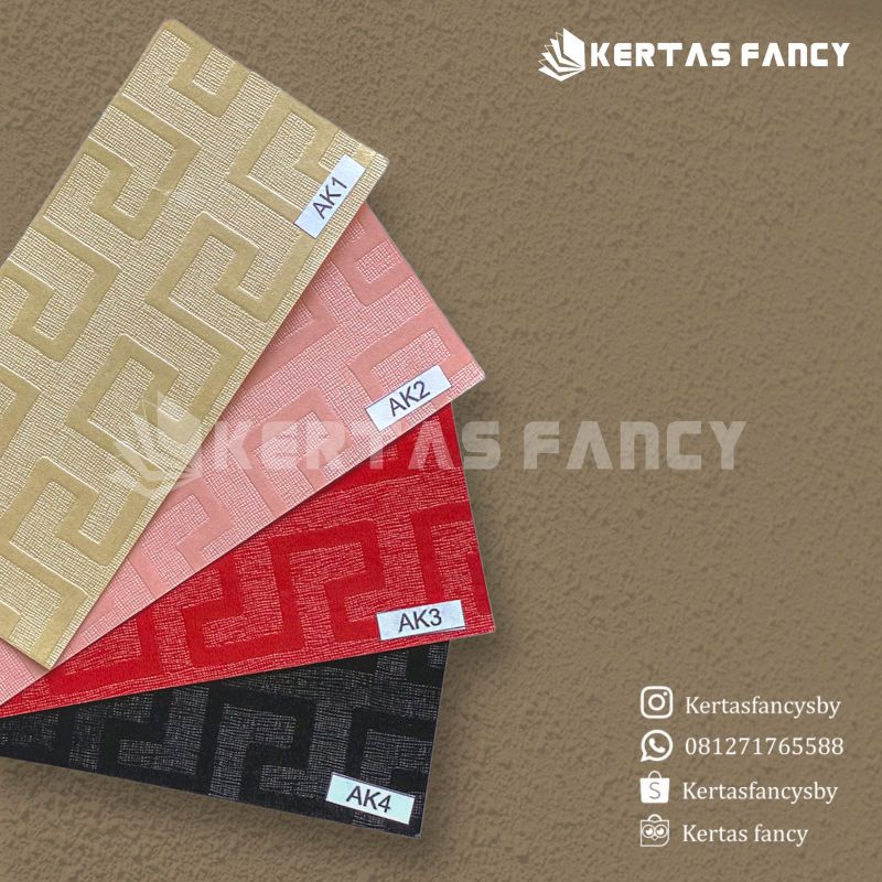 Fancy Paper Motif KODE G1 - G5 Kertas Cover box / Cover Seserahan / Cover  Hantaran / Undangan