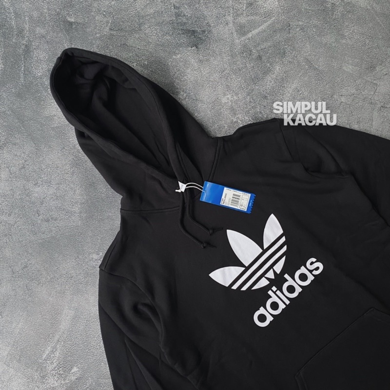 Jual hoodie adidas originals trefoil black | Shopee Indonesia
