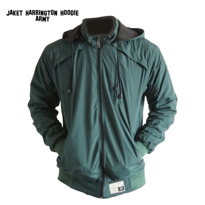 Jaket harrington hoodie sale