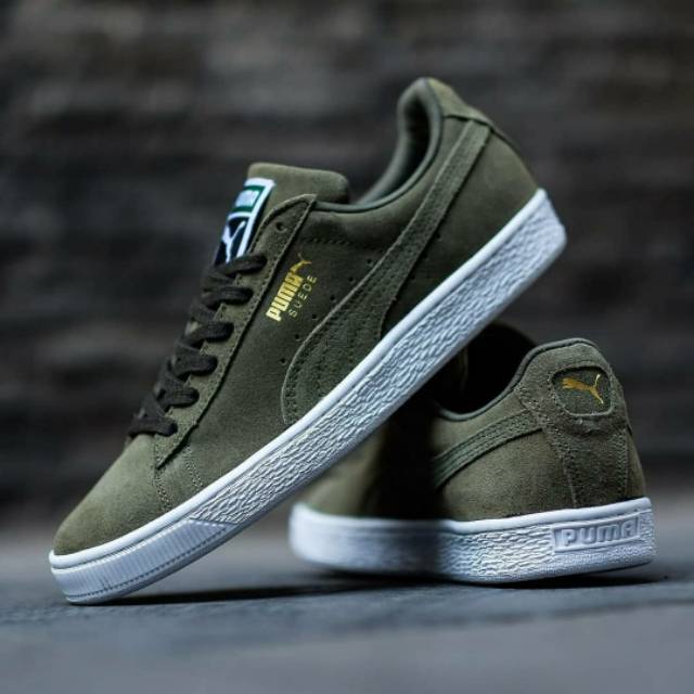 Jual SEPATU PUMA SUEDE CLASSIC GREEN Shopee Indonesia