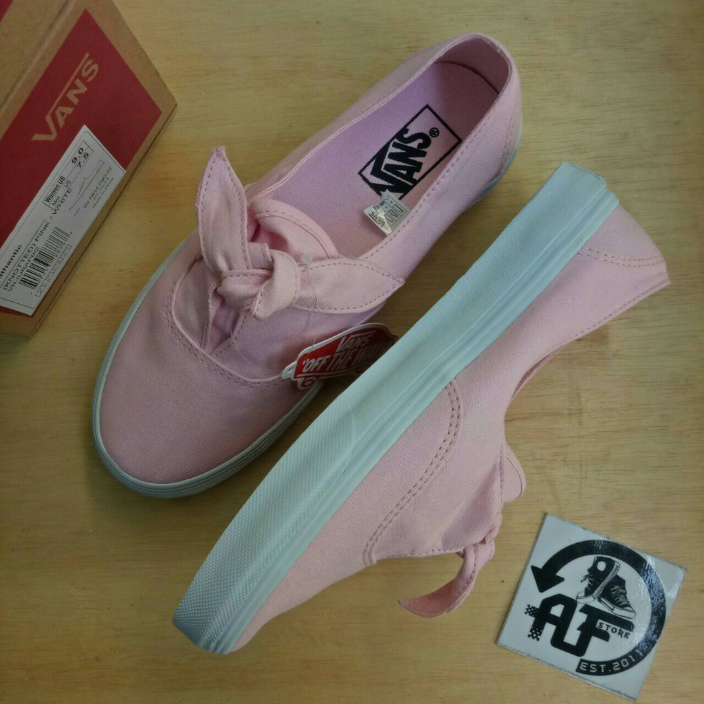 Vans authentic knotted clearance pink