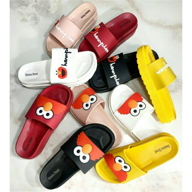 Jual Sandal Selop Original Elmo Champion Sesame Street Shopee