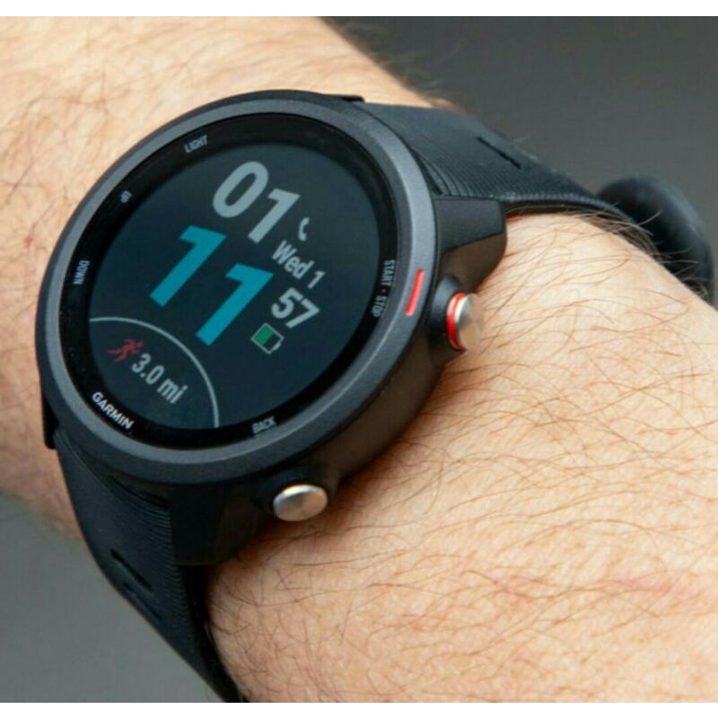 GARMIN FOREATHLETE 245 好ましい MUSIC BLACK RED 