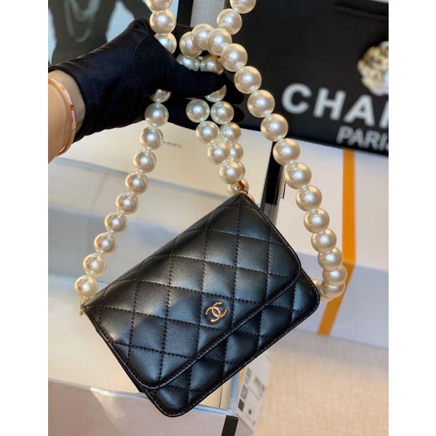 Chanel pearl sling cheap bag