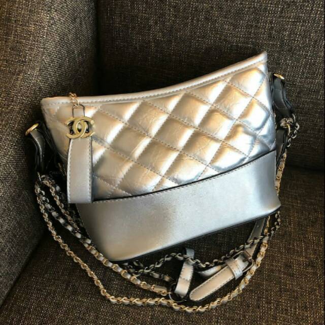 Chanel gabrielle online silver