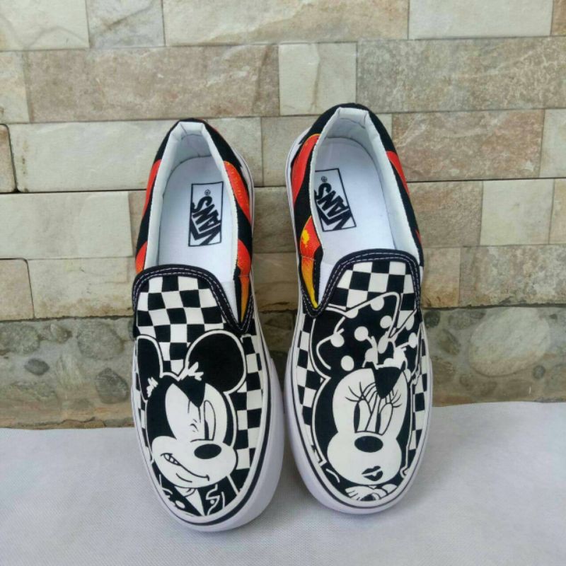 Mickey mouse cheap slip on