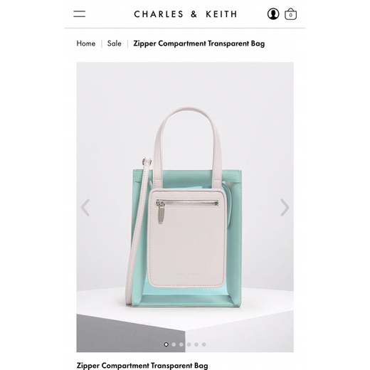 Jual charles keith transparent bag Shopee Indonesia