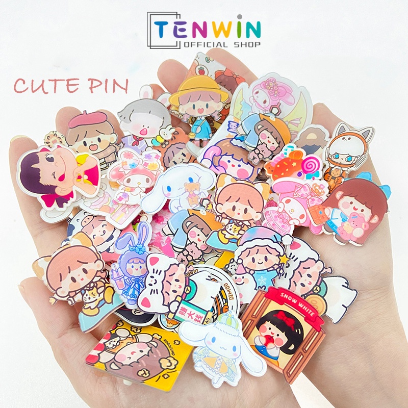 Jual Pin Aesthetic / Pin Tas Lucu cat series di Seller KABUMI