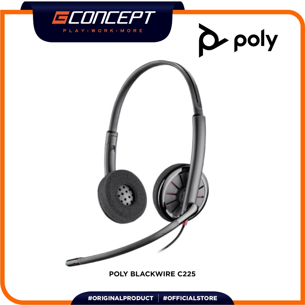 Jual Poly Plantronics Blackwire C225 Headset Shopee Indonesia