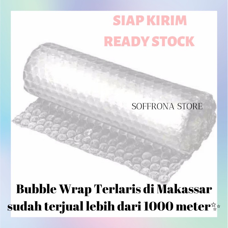 Jual bubble wrap 1 meter x 1 25 meter ready stock makassar