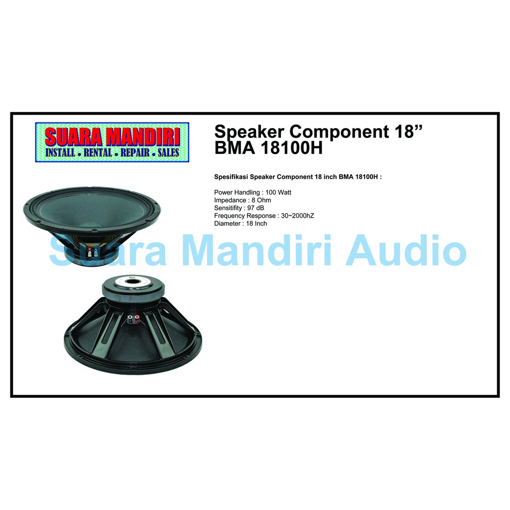 Speaker bma best sale 18 inch