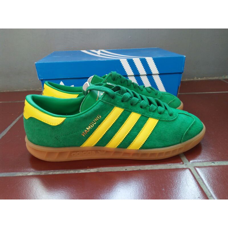 Adidas hamburg green yellow best sale