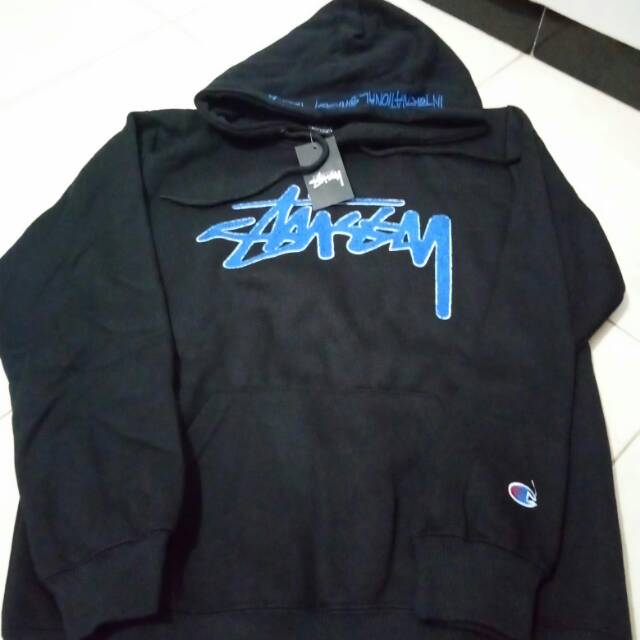 Champion x shop stussy hoodie