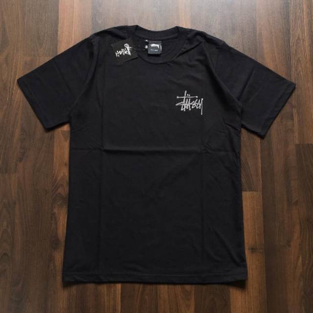 KAOS STUSSY CLASSIC MIRROR AUTHENTIC ORIGINAL BLACK TSHIRT HYPE BEAST