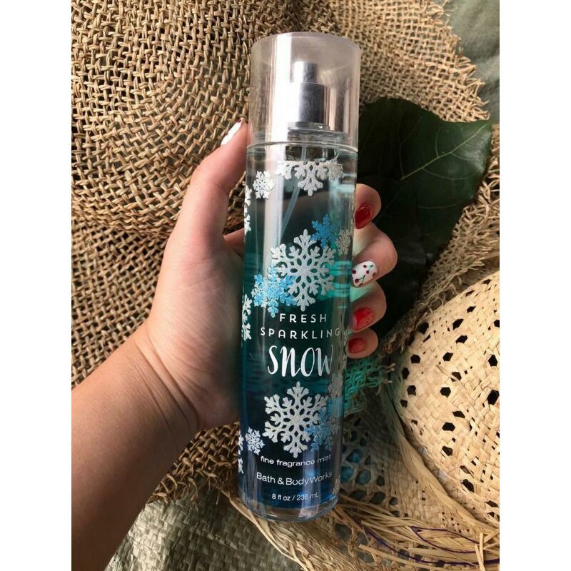 Fresh sparkling snow fine fragrance mist bath and body works best sale 8oz