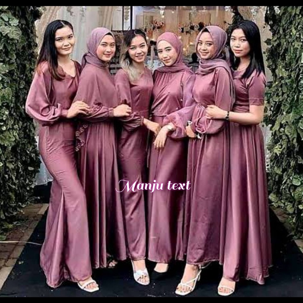 Baju 2025 bridesmaid satin