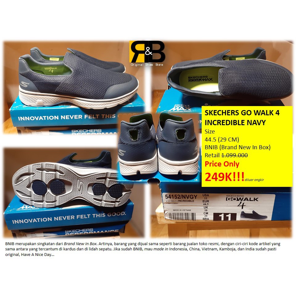 Jual skechers go sales walk 4 original